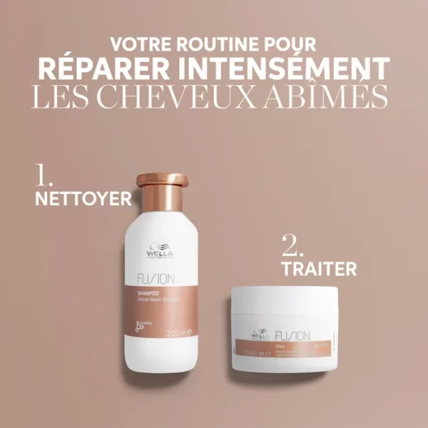 Wella Professionals Fusion – Shampoing Réparateur + Masque