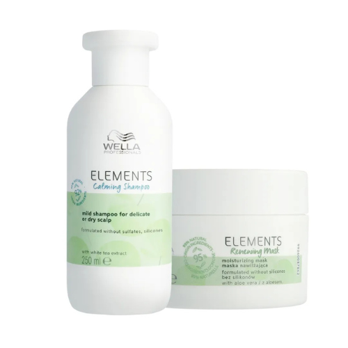 WELLA ELEMENTS – Shampooing Apaisant + Masque Régénérant